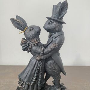 Jolie Fleur Easter Bunny Couple Vintage Inspired